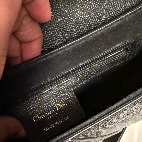 Dior Black and Gold Saddle Shoulder Bag - Picture 6 of 7